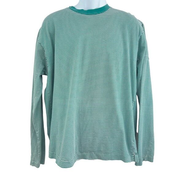 Stone Island × Supreme S/S 2015 Men's XL Long sleeve Green Striped AS IS - Picture 2 of 16